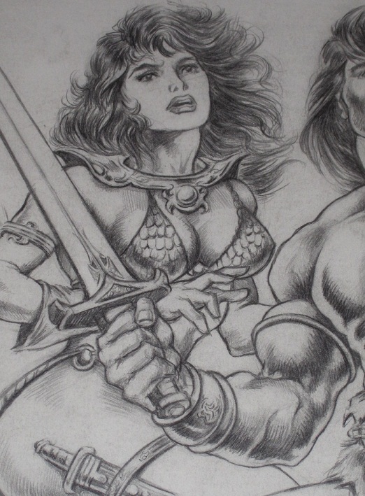 Red Sonja and Conan the Barbarian Full Splash